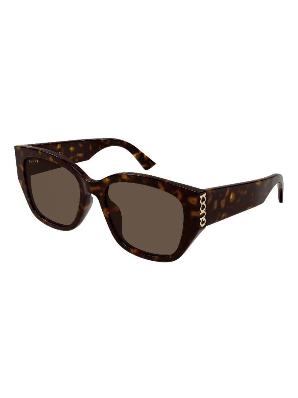 New Gucci Women's Sunglasses Havana Brown Lens Acetate Frame GG2043SA 002 55